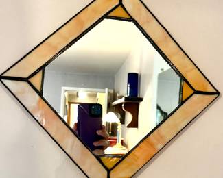 Stained glass mirror