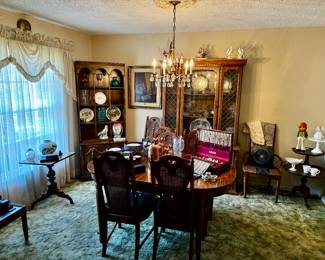 Beautiful dining table and China cabinet