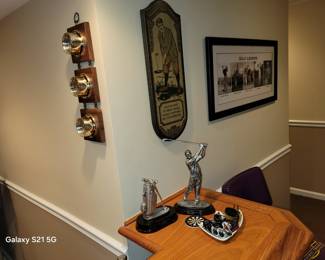 golf memorabilia, art, signs