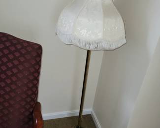 brass floor lamp