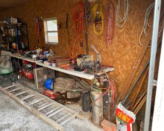 Ladder, Extension Cords, Sander