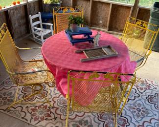 Patio Table with Four Chairs