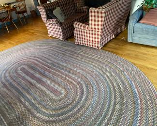 Large Oval Woven Rug