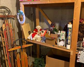 Vintage Christmas, Sleds