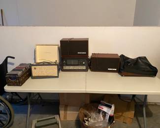 Vintage Westing House Record Players and Receiver and Speakers 