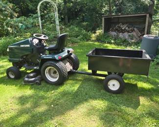 Tractor and dump cart