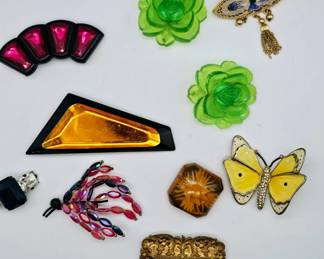 Costume Button covers and broaches 