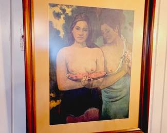 1950's Paul Gauguin Two Tahitian Women print