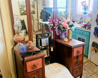 Vintage wooden vanity