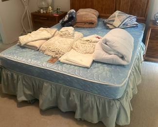 Queen bed with matching night stands