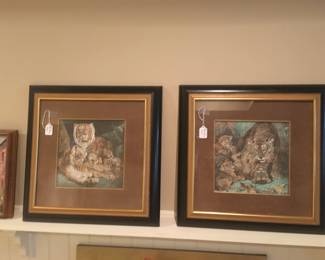 beautifully framed Block prints