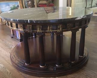 Drexel marble top coffee table