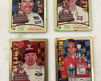 Winston Cup NASCAR embossed metal cards