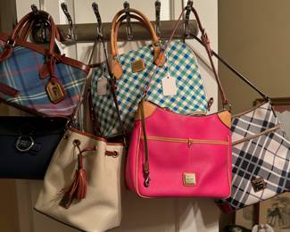 Several Dooney & Bourke bags various ages