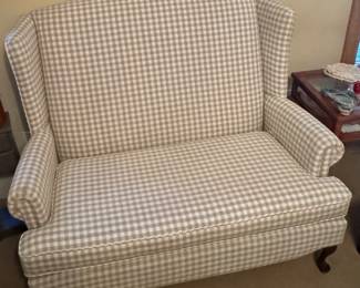 Upholstered settee