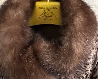 Women’s Sakara Lamb Fur with sable Collar
