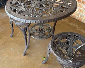 Wrought iron patio set