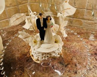 Vintage cake topper