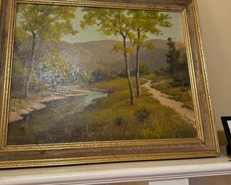 H. Stadler framed oil on canvas