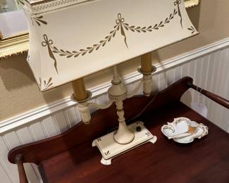 Rectangle metal vintage lamp