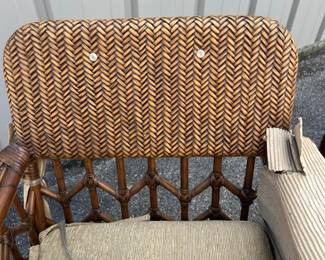 Vintage (New In Packaging) Cabana Joe - Two swivel chairs $600 Each and Two Glass Top Side Tables $500 Each 