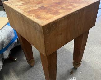 Butcher Block Table - $750