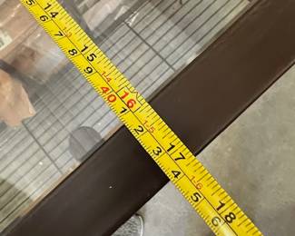 Glass/Metal Bakers/Planters Console - $200