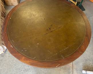 Leather Top Game Table - Pricing TBD 