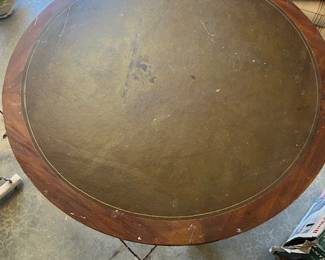 Leather Top Game Table - Pricing TBD 