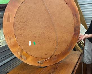 Vintage Round Wall Mirror - $200
