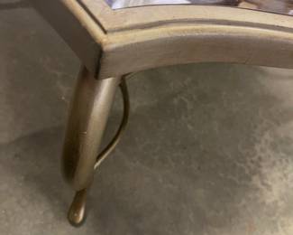 Hollywood Regency Coffee Table w/ Mercury Glass - $250