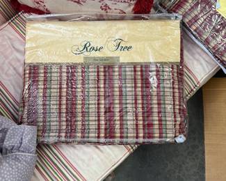 Rose Tree Bed Skirt and Two Shams - $50 for the set. 