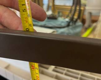 Glass/Metal Bakers/Planters Console - $200