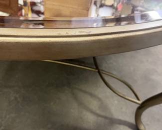 Hollywood Regency Coffee Table w/ Mercury Glass - $250