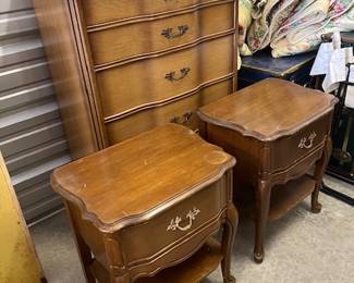 1970's French Provincial Chest of Drawers - $350 & Two Side Tables $150 Each 