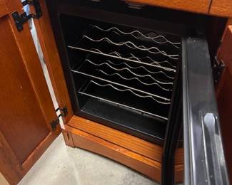Wine Cooler Cabinet w/ Wine Refrigerator - $750