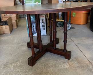 Leather Top Game Table - Pricing TBD 