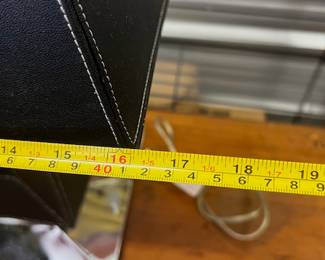 Leather Table Lamp - $50