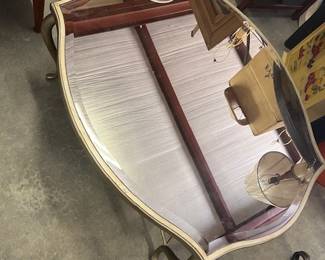 Hollywood Regency Coffee Table w/ Mercury Glass - $250