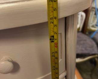 French Style Side Table in Ivory - Drawers are faux - they do not open. $150