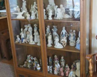 Lot 25. Antique China cabinet with 4 glass panels