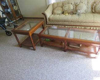 Lot 31. Coffee and end table