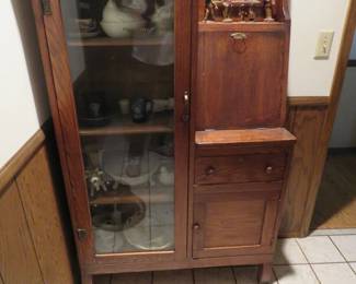 Lot 35. Antique wooden secretary