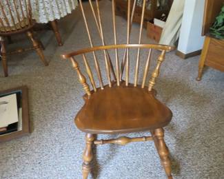 Lot 32. Wooden spindle-back rocking chair