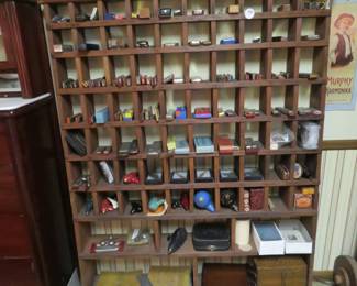 Lot 6. Wooden cubby 46" W x 61" H x 4 1/2" D