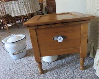 Lot 30. Antique commode 8" W x 18" H x 18" D