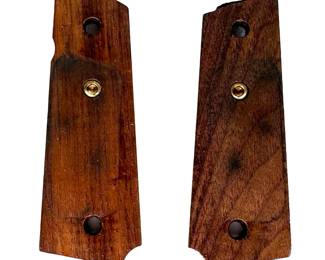 Vintage Colt 1911 Checkered Walnut Grips