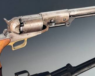 Vintage Italian Colt 1847 Walker .44 Cal Replica Percussion Revolver ASM