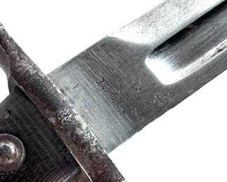 US 1900 U.S. Krag Rifle Bayonet with Scabbard