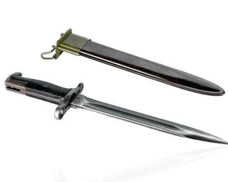 WWII M1 Garand Rifle AFH US Bayonet With Scabbard